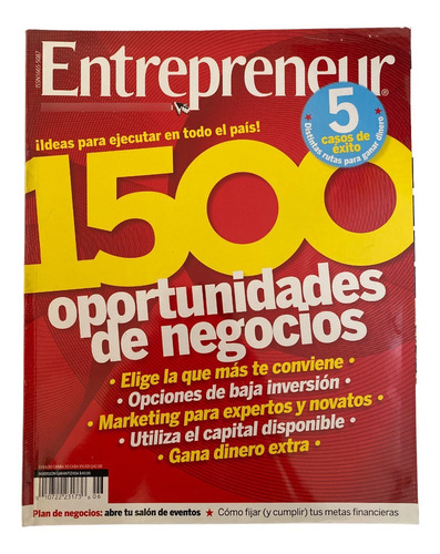 Revista Entrepreneur #6 1500 Oportunidades De Negocio 2008