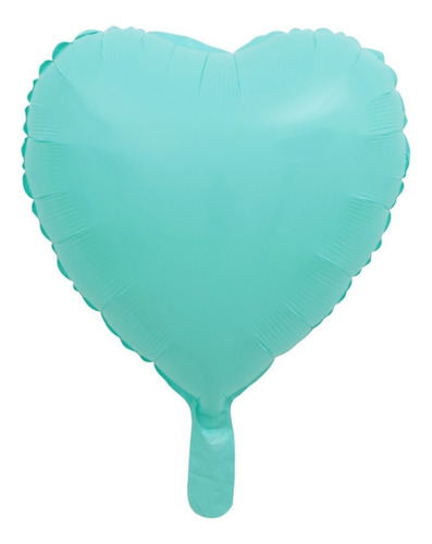 20 Balão Coração Pastel Candy 45cm Festa Decoração Hélio A Cor Tiffany