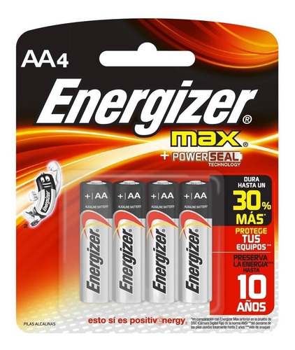 Imagen 3 de 4 de 40 Pilas Aa Energizer 1.5v Alcalina - Caja Cerrada - Nuevas