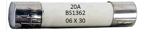 Fusible Cerámico - 6mm X 30mm - 250v De 20 Amp.