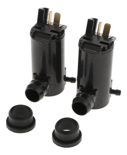 2 Piezas Universal 12v Coche Vehículos Lavaparabrisas Bomba