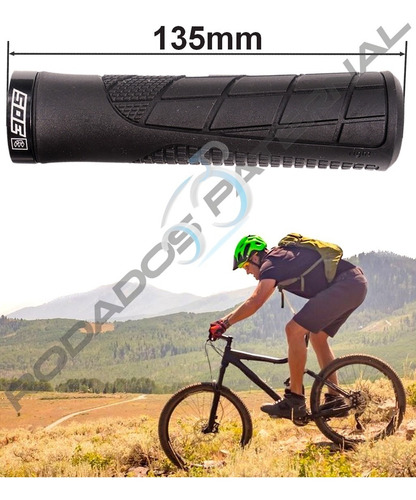 Imagen 2 de 6 de Puño Manopla De Bicicleta Ajuste Lock Ring Comodo Mtb 305