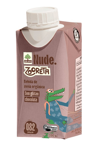 Bebida De Aveia Nude Zooreta Chocolate 200ml