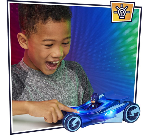Pj Masks Glow Go Cat Car Preschool Toy Vehicle, Catboy Car L