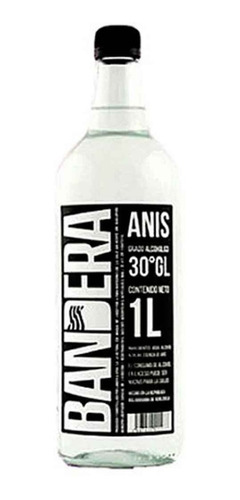 Anis Bandera Licor Botella 1 Litro Completo Lf