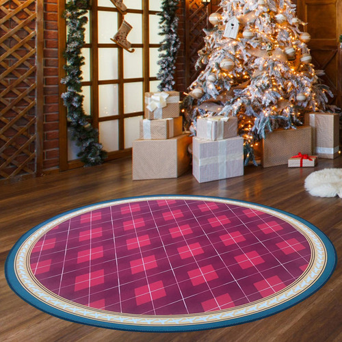 Alfombra Redonda Para El Suelo, Fácil De 100cmx100cm