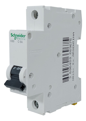 Llave Termica Unipolar Termomagnétia 6a Schneider Electric