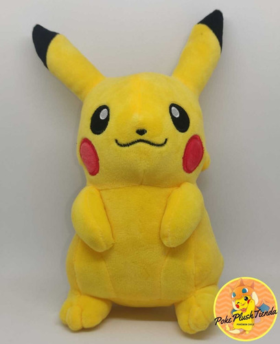 Imagen 3 de 5 de Promo Pikachu Peluche Más Tazón Y Stickers Envío Gratis