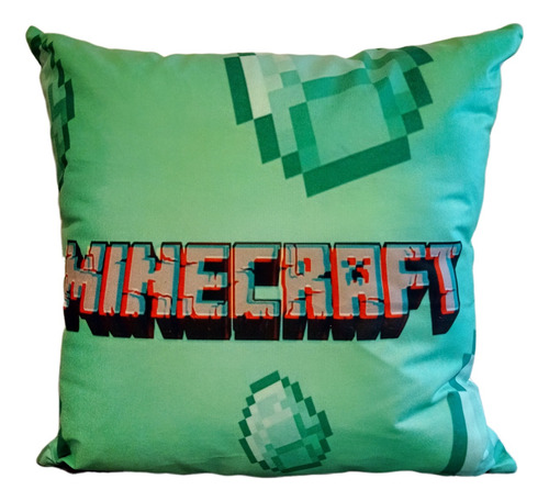 Cojín Almohada Felpa Minecraft 45 X 45 Cm Extra Suave