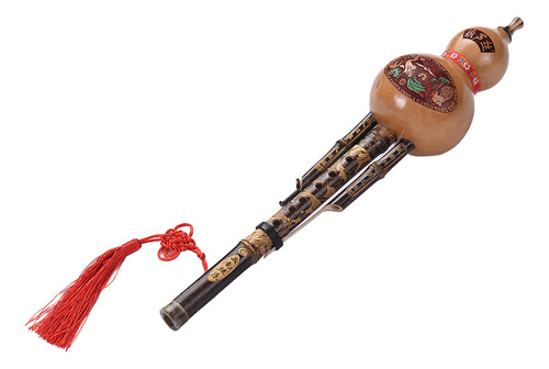 Flute Bamboo Cucurbit Key Gourd Black Para Iniciantes Em Mús