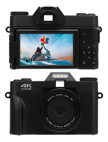 Cámara Digital 4k Para Fotografía, Vlogs De 56 Mp, 3 Pulgada