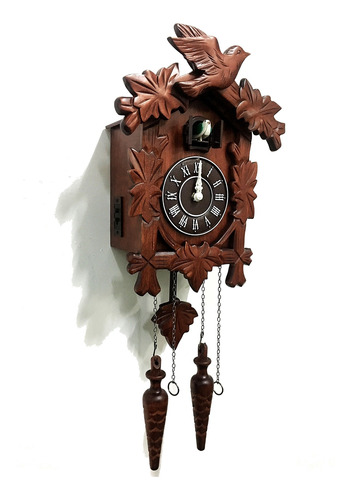 Rylai Reloj De Pared Vintage Hecho A Mano De Madera - N.dim.