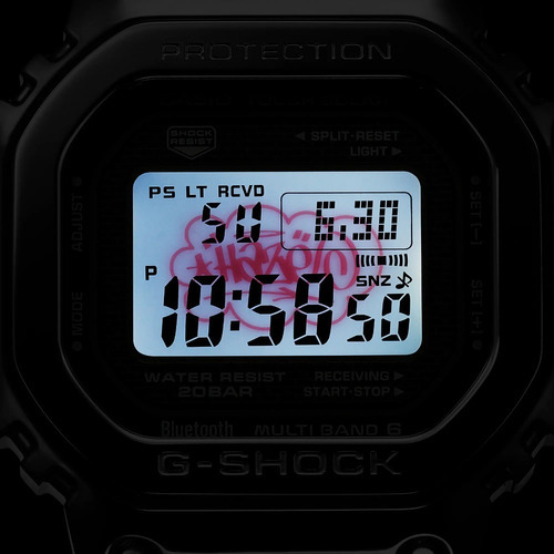 Reloj Casio G-shock Gmw-b5000eh Para Caballero Color de la correa Plateado