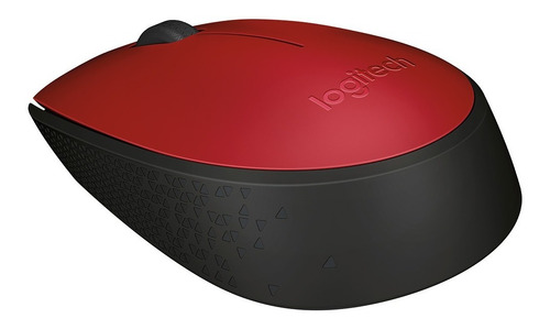 Mouse inalámbrico Logitech M170 rojo y negro