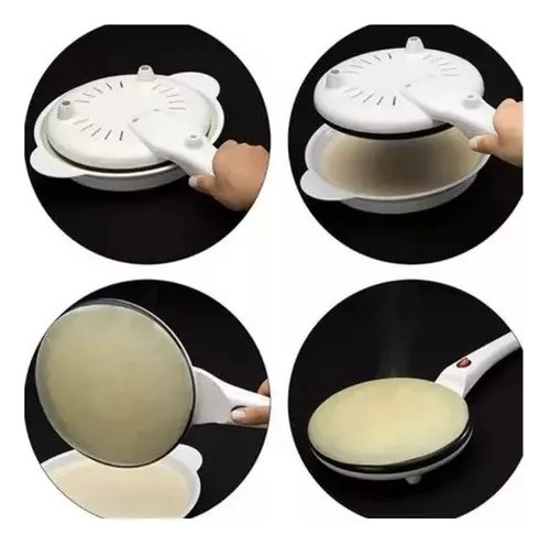 Máquina Para Panqueques Y Crepes Fáciles Eléctrica Con Bowl