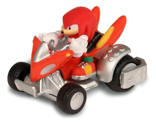 Sonic Sega All Stars Racing Knuckles Diecast Metal Replay Color Rojo