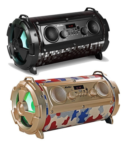 Parlante Bluetooth Bomb 40w Luces Led Potenciado Usb Radio