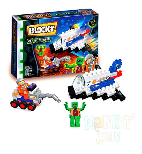 Blocky X-plorer Mision A Marte Bloques Para Armar 64 Piezas