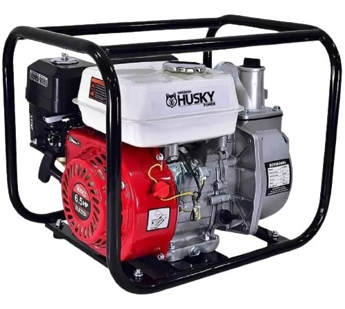 Motobomba Husky 2x2 A Gasolina Agrícola De Riego Motor 6.5hp