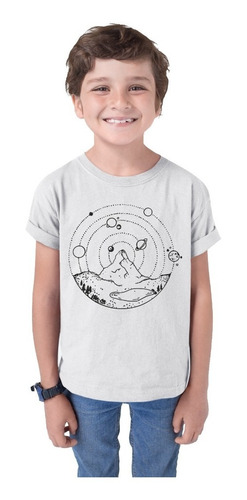 Camiseta Moderna Para Niña De Astronomia Moda 2021