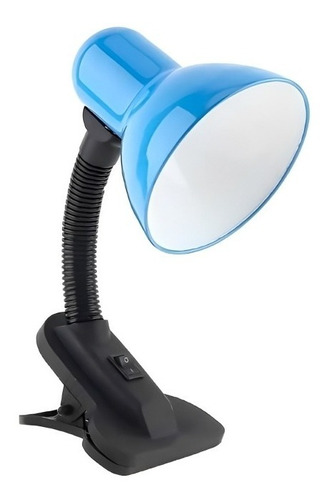 Lámpara Escritorio Con Clip Cuello Flexible + Bombillo Led