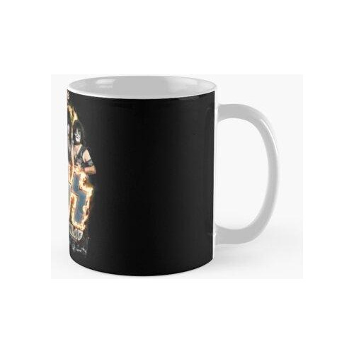 Taza Kiss ® The Band - End Of The Road On Fire Logo Calidad 