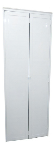 DC porta de aluminio linha 25 camarão lambril branco 2,10 x 0,80
