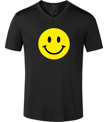 Polera V Cara Feliz - Smile - Sonriendo -  Estampaking