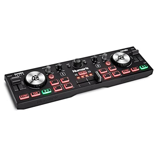 Mini Controlador Dj Usb 2 Platos Con Mezclador Táctil