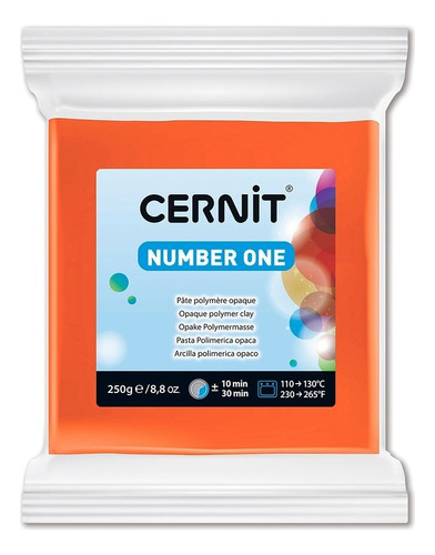 Cernit Number One Arcilla Polimérica 250 G Color A Elección Color Naranja