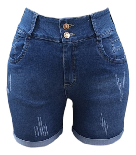 Short Mujer Mezclilla Bermuda Talla Extra Jeans Mariana