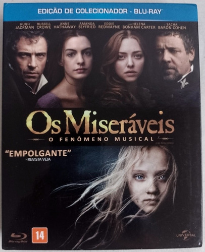 Blu-ray + Cd Os Miseráveis Edição De Colecionador Original 