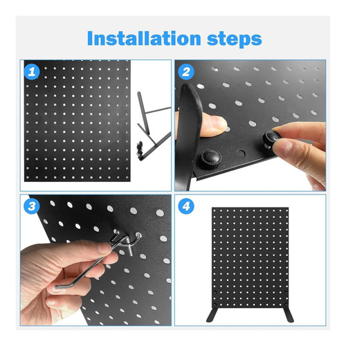 Ovrrcsme 1 Pcs Pegboard Supon Con 10 Ganchos De Clavijas De