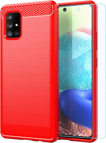 M Maikezi Funda P/ Samsung Galaxy A71 5g Protectora Rojo
