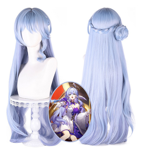Peluca Robin Cosplay De 80 Cm De Honkai: Star Rail Para Muje