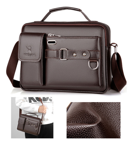 Bolso De Hombro 2024 New Business Bolso De Cuero Para Hombre