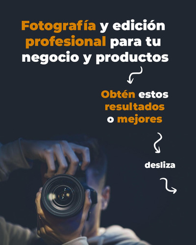 Sesion De Fotos Para Productos Y Negocios