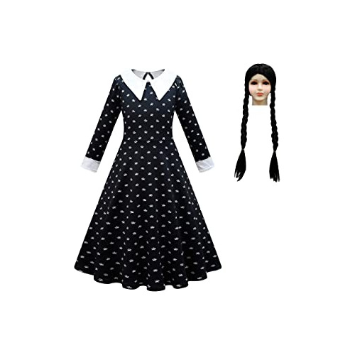 Disfraz De Chicas Addams, Vestido De Chicas Addams Pelu...