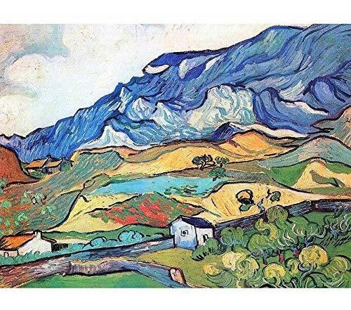 Póster Paisaje Montaña Les Alpilles De Van Gogh