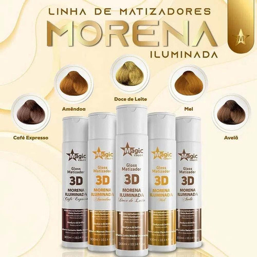 Matizador Magic Color Gloss 3d Morena Iluminada 300ml