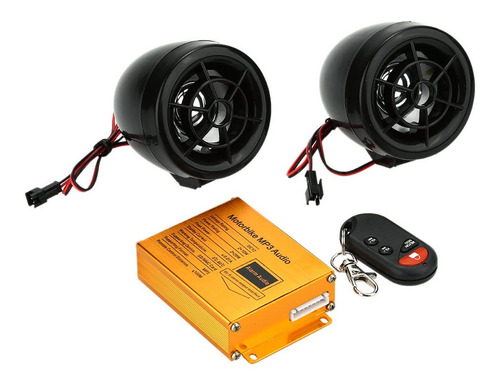 Kkmoon Motocicleta Reproductor Mp3 Sistema De Sonido Alarma