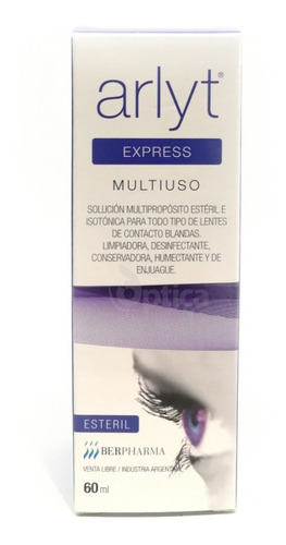 Imagen 2 de 3 de Arlyt Express 60 Ml Solucion Para Lentes Contacto Optica