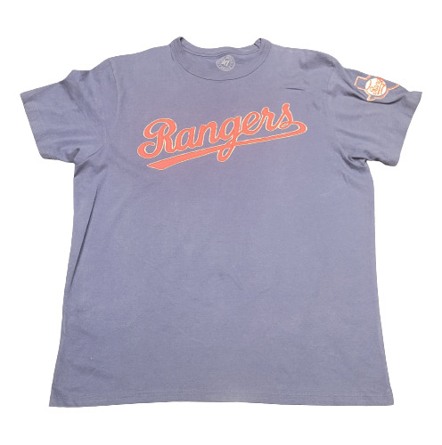 Playera   Forty Seven Brand Azul Rangers De Texas Mediana