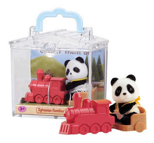 Sylvanian Families Set Osito Panda + Tren Coleccionable Febo