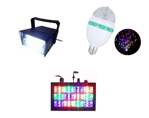 Kit Iluminação Festa Balada  Jogo De Luz Strobo