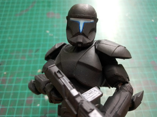 Star Wars The Black Series Clone Commando Night Ops Custom