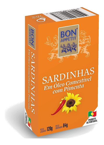 Sardinha Portuguesa Bon Appetit Em Óleo Picante 120g