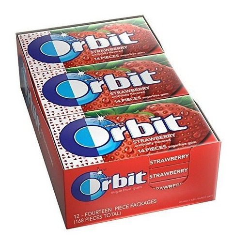 Chicle - Caja De Orbit Strawberry Remix Gum (12 En Total) De