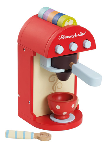 Le Toy Van - Juego De Maquina De Cafe De Madera Premium Hone