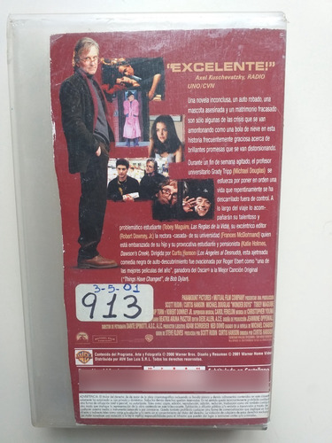 Vhs - Fin De Semana De Locos - Wonder Boys * (Usado)